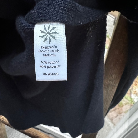 ATHLETA Navy Blue Pullover Hoodie Sweatshirt oversized XXS - Picture 8 of 9